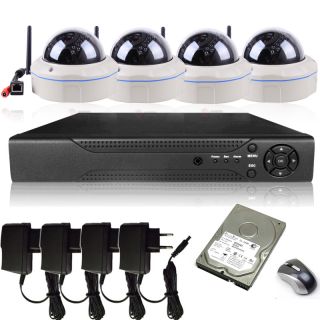 NVR System Outdoor Metal 1080p IR Wireless WiFi Network IP CCTV Security Camera