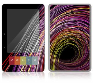 AS17 Barnes Noble Nook Color Touch Decal Skin Sticker Cover Color Swirls