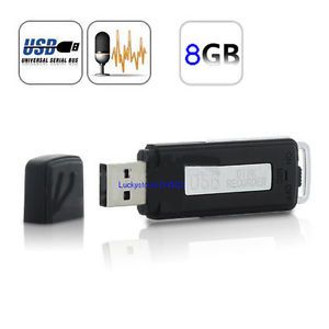 New Spy Voice Recorder USB Digital Audio Disk 8GB USB Flash Drive 8GB