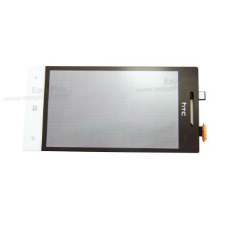 Genuine New HTC 8S A620E Touch Screen Digitizer Glass LCD Display Assembly White