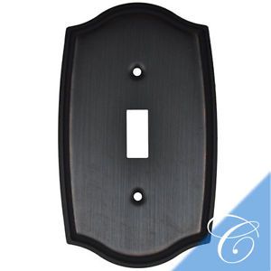 Oil Rubbed Bronze Single Toggle Switch Wall Plate