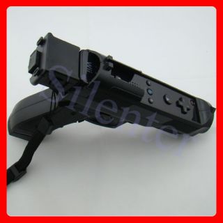 Black Zapper Gun for Wii Remote Supports Motion Plus