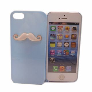 Multi Color Chaplin Dumb Show 3D Gentleman Mustache Case Cover for iPhone 5 5g