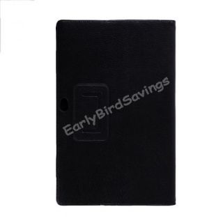 Black Stylish Folio Flip PU Leather Case Cover for Microsoft Surface Pro 10 6"