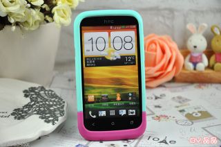 Cute 3D Melt Ice Cream Skin Silicone Soft Case Cover for HTC T328W Desire V