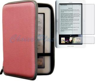 Barnes Noble Nook Pink Hard Cover Case LCD Protector