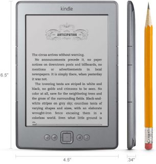 New  Kindle 6" E Ink Display 2GB Wi Fi 6 inch Graphite Color SEALED Box