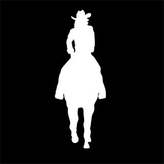 Horse Cowgirl Decal for Girl Tack Box or Ranch Farm Truck or Trailer