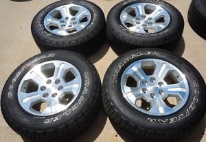 2014 Silverado Tahoe 1500 18" Factory Wheels Goodyear Tires P265 65R18 CLS W