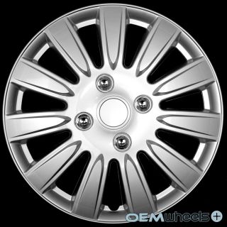 4 New Silver 15" Hub Caps Fits Plymouth SUV Car ABS Center Wheel Covers Set