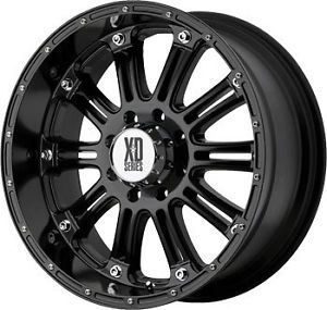 18" XD Series XD795 18x9 0 Hoss Wheels Falken Tires Black Rims Chevy Truck