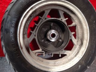 Yamaha Riva 125 Rear Wheel Rim Hub Tire 3 50 x 10 3 50x10 Moped Motion