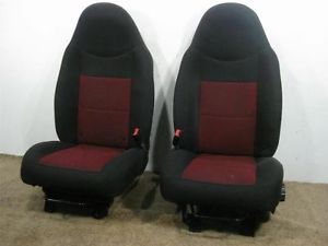 1998 2005 Used Ford Ranger Red and Black Cloth Bucket Seats 97 00 01 02 03 04