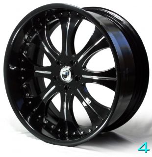 22" Custom asanti AF131 Wheels for BMW 7 Series Black Chrome 745 750 760