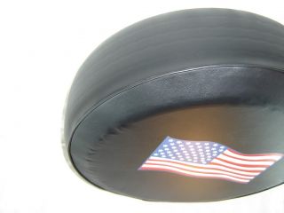 Sparecover® ABC Series USA Flag 27 Tire Cover Tuxedo Black 35 Mil HD Vinyl