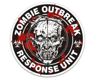 Zombie Outbreak Response Unit Decal 6" Team Dead Vinyl Sticker X9S