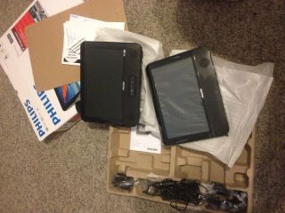 Philips PD9012 37 9 inch LCD Dual Screen Portable DVD Player Black