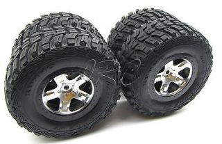 Traxxas Telluride 4x4 Tires 4 Wheels Tyres Preglued Kumho 12mm Hex Slash 67044