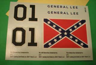 1969 Dodge Charger General Lee Decal Sheet 1 25 Rebel Flag 01 NASCAR Style Part