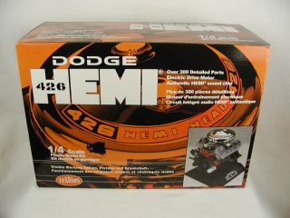 Testors Dodge 426 Hemi 1 4 Scale Plastic Model Kit Engine Motor Sound Chip
