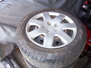 2008 Honda Civic 5 Lug Steel Rims Set 4 Like New Pirelli Tires 205 55 R16