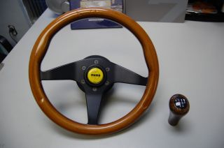 Momo Wood Sport Steering Wheel Old School BMW Mercedes Alfa Romeo Veloce GTA