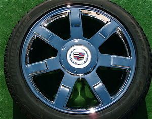 Set 4 Real Genuine GM Factory Cadillac Escalade Chrome 22 Wheels Tires TPMS