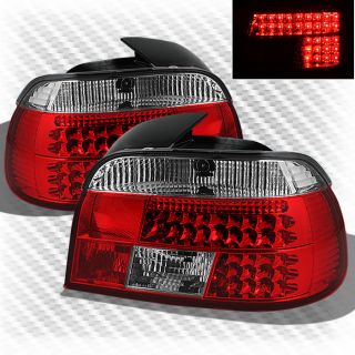 1997 2000 BMW E39 5 Series LED Tail Lights Lamps Rear Brake Pair Taillights Set