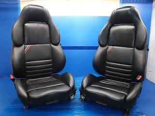 BMW E36 M3 Coupe Black Leather Front Vader Seats Mechanically Adjustable