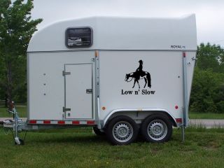 Western Pleasure Paint Horse Trailer Float Decal Custom