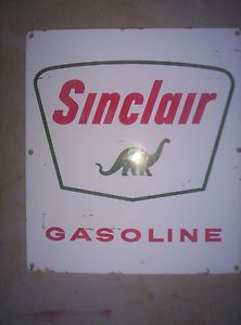 Sinclair Dino Porcelain Gas Pump Sign Oil Globe Lube Rod Custom Car