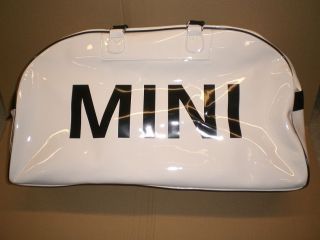 Mini Cooper White Big Duffle Bag Shoulder Plastic New