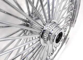 Chrome Rims Wheels King Spokes 48 250 Set Fits Harley