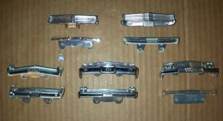 Vintage Model Car Dated Front Rear Bumpers 1963 Ford Parts Repair Junkyard Lot
