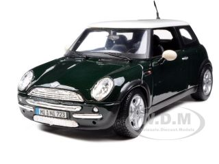 Mini Cooper Green 1 24 Diecast Model Car by Maisto 31219