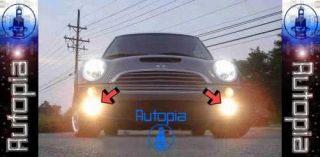 02 08 BMW Mini Cooper Fog Lights Driving Lamps Lamp s A