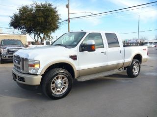 Ford F 350 Crew Cab King Ranch Diesel 4x4 Short Bed Fac 20's New Tires Sunroof