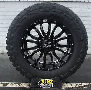 20" Eagle Alloy 511 Black Wheels 20x10 35x12 50R20 Federal MT Mud Tires 35" Tire