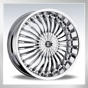22" 2CRAVE 13 Chrome Wheels Tires FIT300 Charger Challenger Explorer Murano DTS