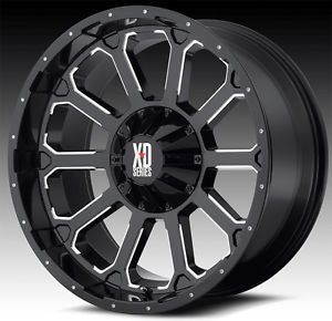 20" x 9" KMC XD806 Bomb Rims w 37x13 50x20 Toyo Open Country MT Tires Wheels