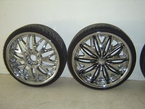 22 Chrome Rims and Tires