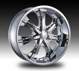 20 inch Velocity VW725 Chrome Wheels Rims 5x112 38