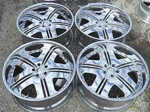 Dub 22" Chrome Alloy Wheel Rims for Magnum 5 Lug LKQ