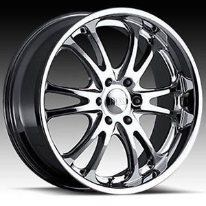 22 x 9 5 6 x 5 5" Chrome Boss Wheels Style 313