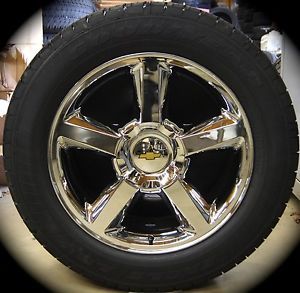 New Chevy Silverado Tahoe Suburban Avalanche LTZ Chrome 20 Wheels Rims Tires TPM