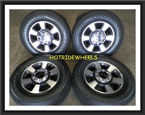 18" Ford F250 F350 Wheels with Continental Tires 275 65 18 DC341007AA 999B