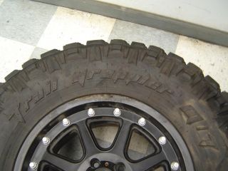 07 13 Jeep Wrangler Rubicon Aftermarket Set of 3 Wheels Tires XD 17" Black