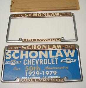 Vintage Chevrolet License Plate Frame