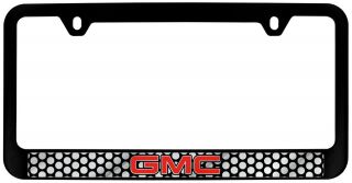 GMC Black License Plate Frame Frames Tag Holder