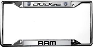 Dodge RAM 1500 2500 3500 Chrome License Plate Frame